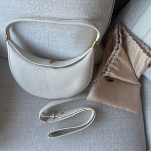 Viral Crescent Luna Bag from Exaluna - ivory
